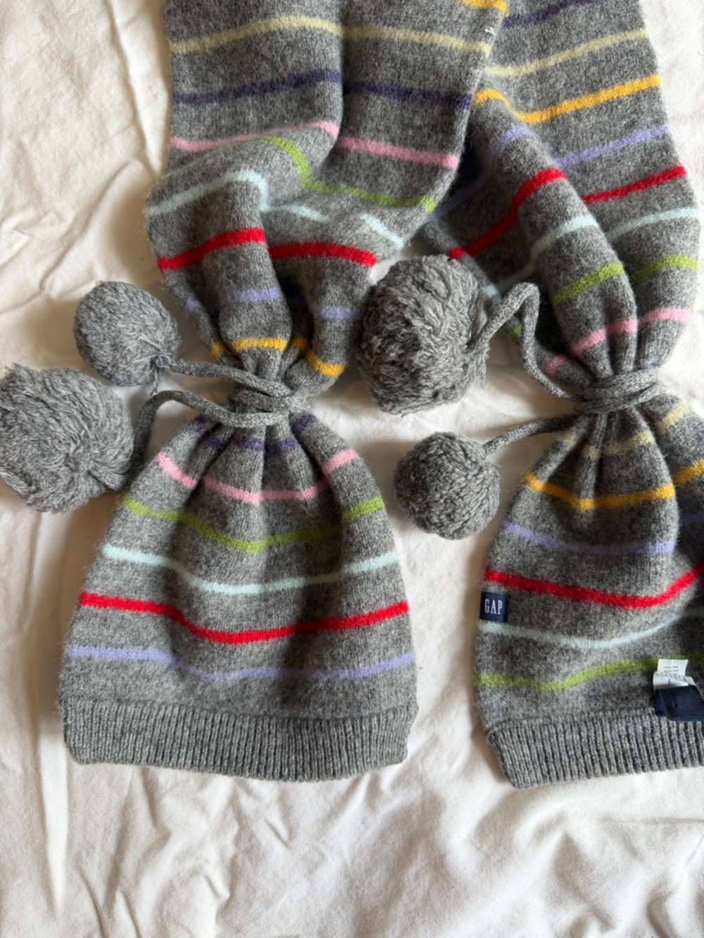 ASO Harry Potter (Hermione) Vintage Grey Gap Striped Scarf - Picture 5 of 6